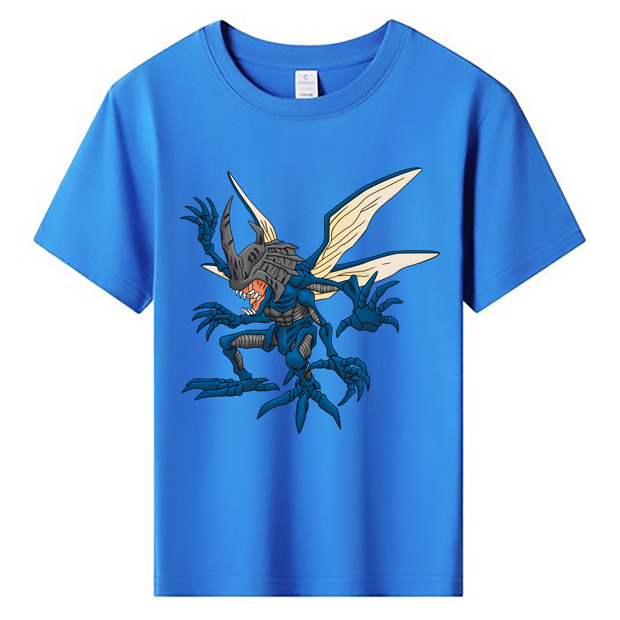（画像用） Digimon デジタルモンスター/デジモン 綿100％キッズTシャツ（フロントプリント）